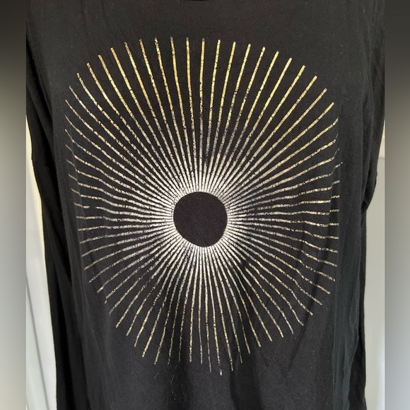 Project Social T Golden Sun Graphic Cold Shoulder T Shirt - Picture 2 of 7